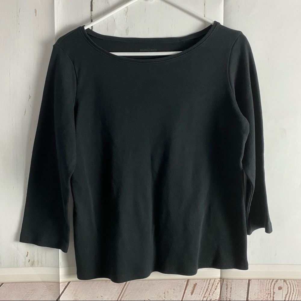 Eileen Fisher • Organic Cotton Basic 3/4 Sleeves